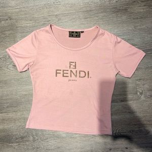 Fendi Crop Top Shirt - AUTHENTIC